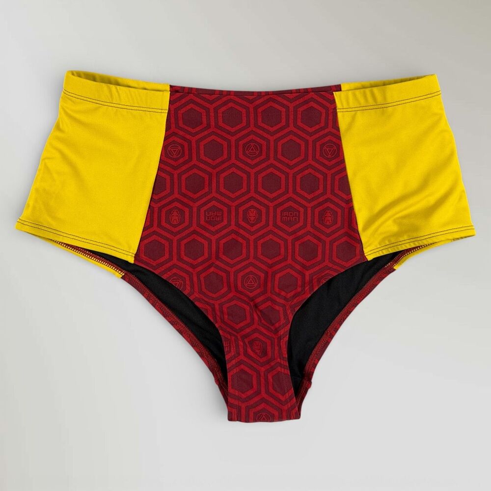 NWOT Her Universe Marvel Iron Man Women's Swim Bottom High Rise Size Med